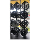 8 Wheels Black 2 Sides Hooks Metal Display Rack For Wheel Hubs