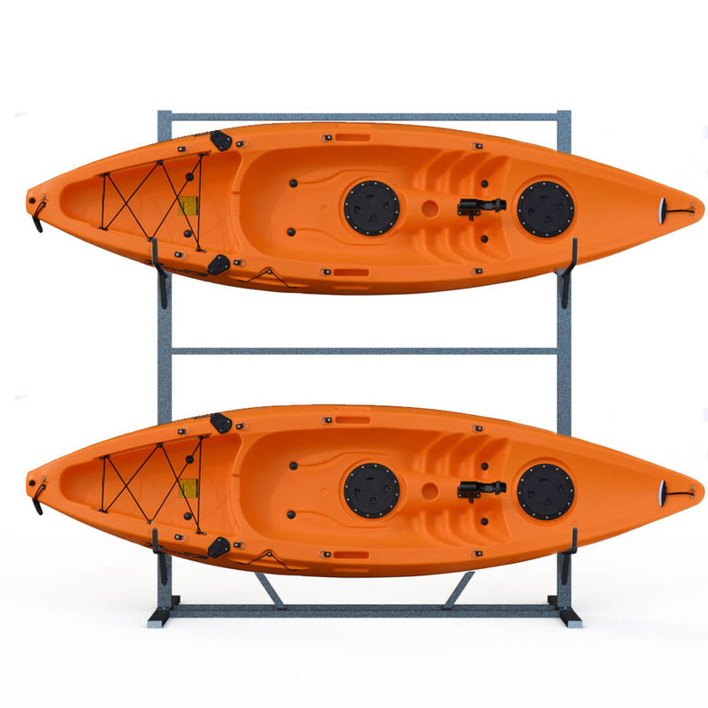 Iron Tube Kayak Storage Floor Standing Display Rack With 8 Metal Arms