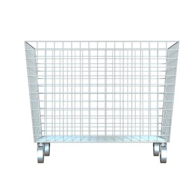 Metal Bin Chrome Color Welded Hotel Display Stand Cart Type